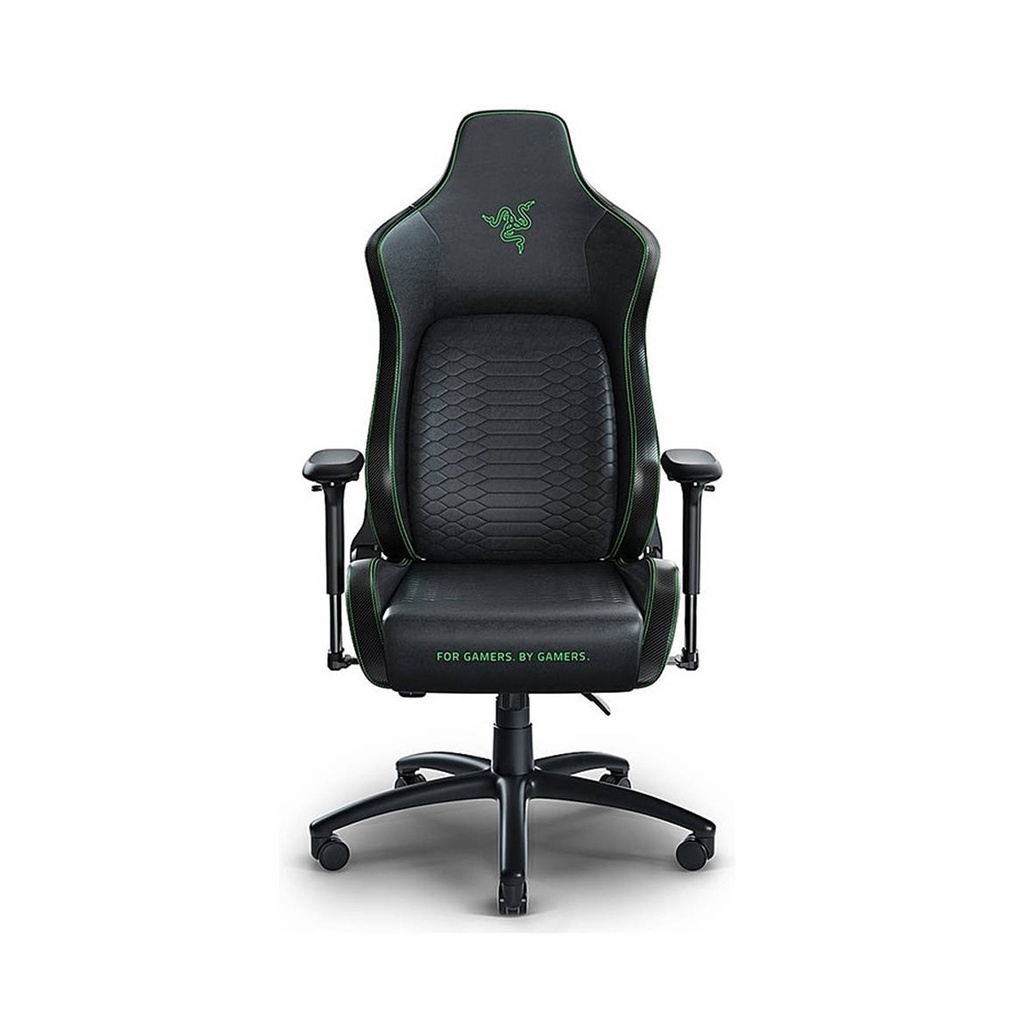 [NS013523] Razer Iskur XL Gaming Chair With Built-in Lumbar Support System Multi-Layered Synthetic Leather 4D Armrests - Black/Green