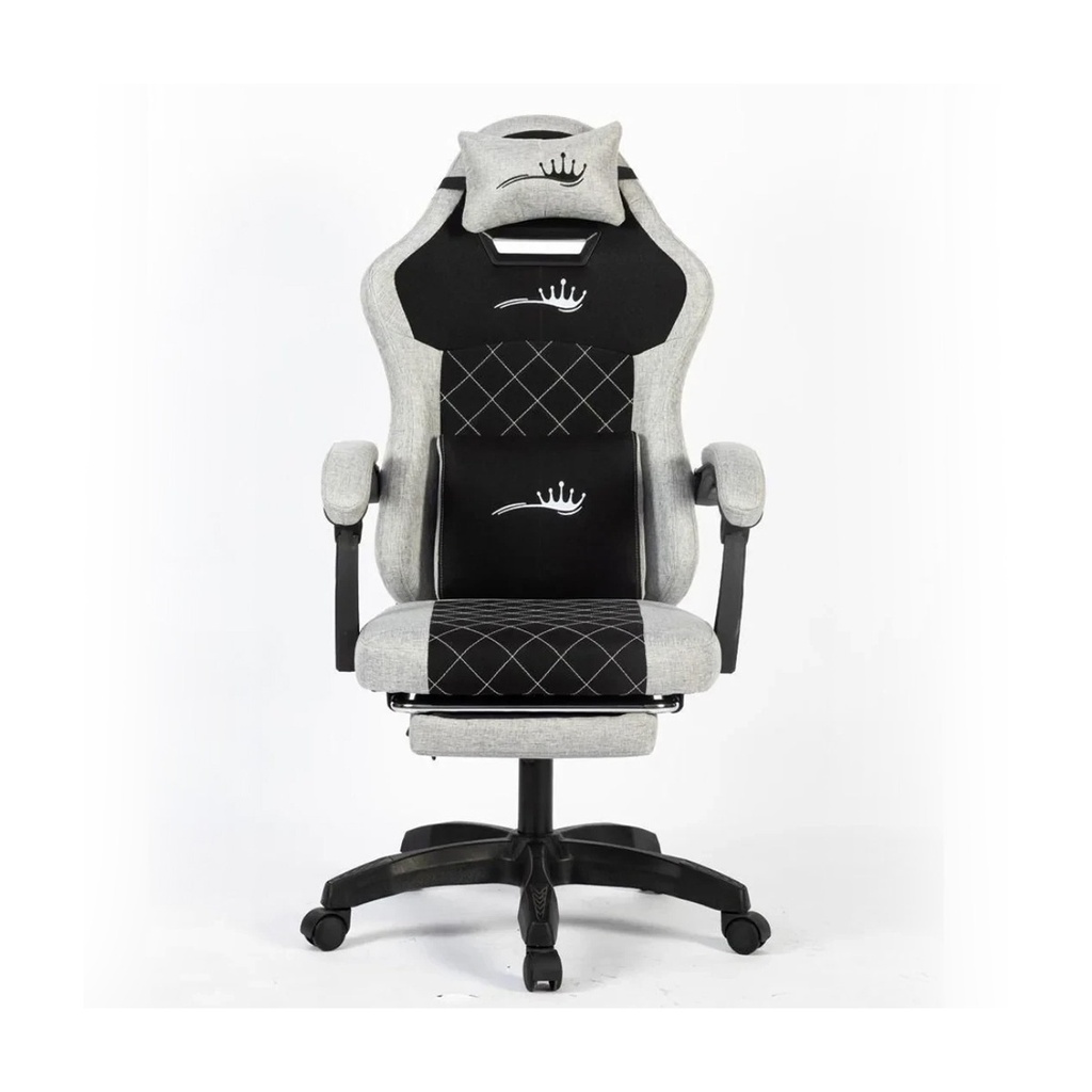 [NS030937] Royal C23 Gaming Chair with Adjustable Headrest, Lumbar Pillow - Dark/Gray