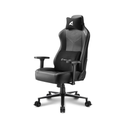 Sharkoon SKILLER SGS30 Adjustable Backrest Angle, Headrest & Lumbar Cushion, Adjustable Armrests 3D, Adjustable Tilt Angle - Black/White