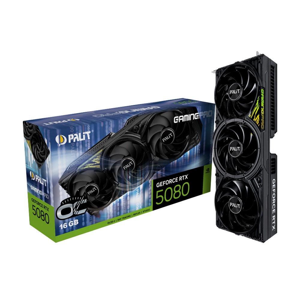 [NS033319] Palit GamingPro Geforce RTX 5080 OC 16GB GDDR7 Graphic Card