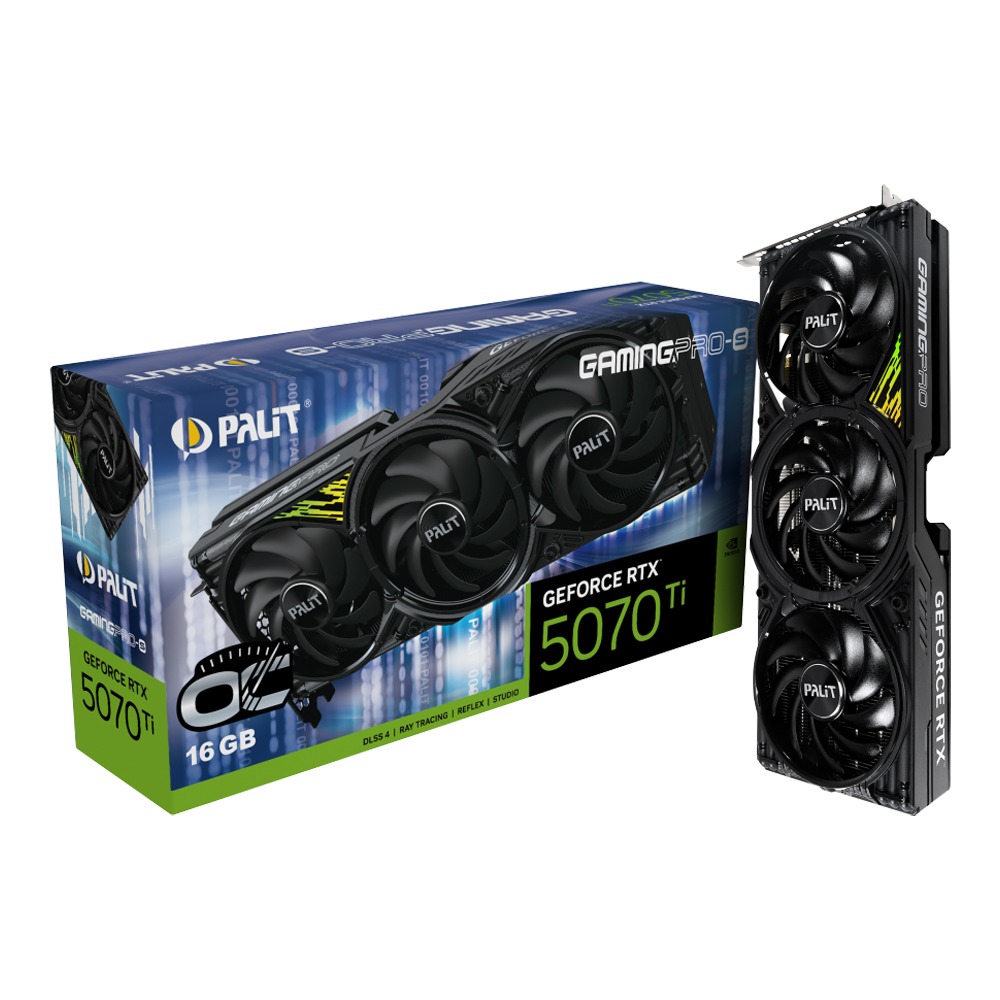 [NS033318] Palit GamingPro-S Geforce RTX 5070Ti OC 16GB GDDR7 Graphic Card