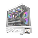 Darkflash DS950V ATX PC Case with 6 ARGB fans - White