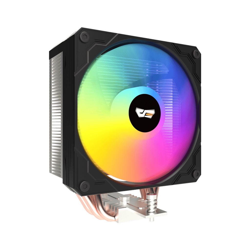[NS033342] Darkflash M400 Digital Display Tower CPU Cooler with 4 Heats pipes - Black