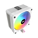 Darkflash M400 Digital Display Tower CPU Cooler with 4 Heats pipes - White