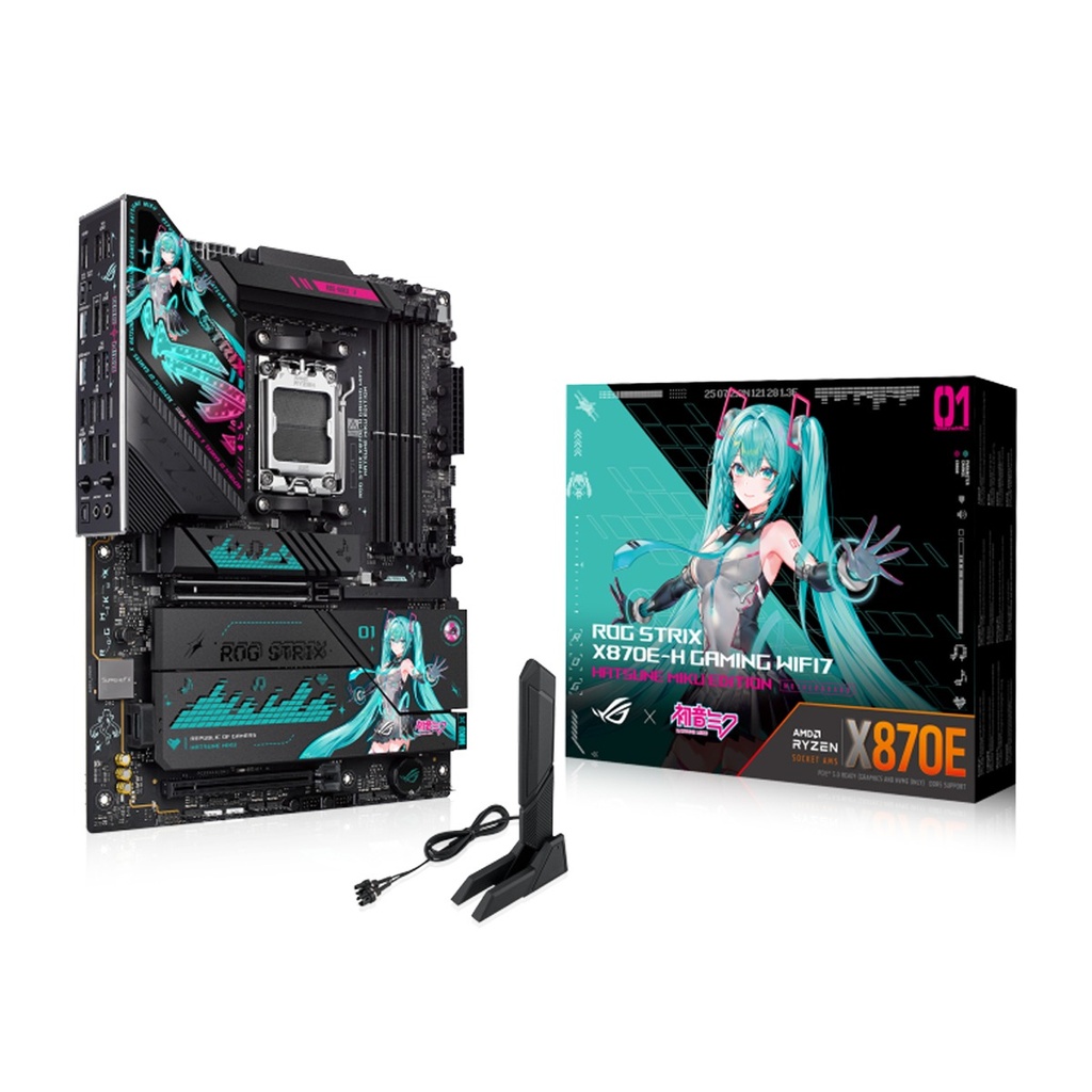 [NS031334] Asus AMD Rog Strix X870E-H Gaming WIFI7 DDR5 Hatsune Miku Edition MotherBoard