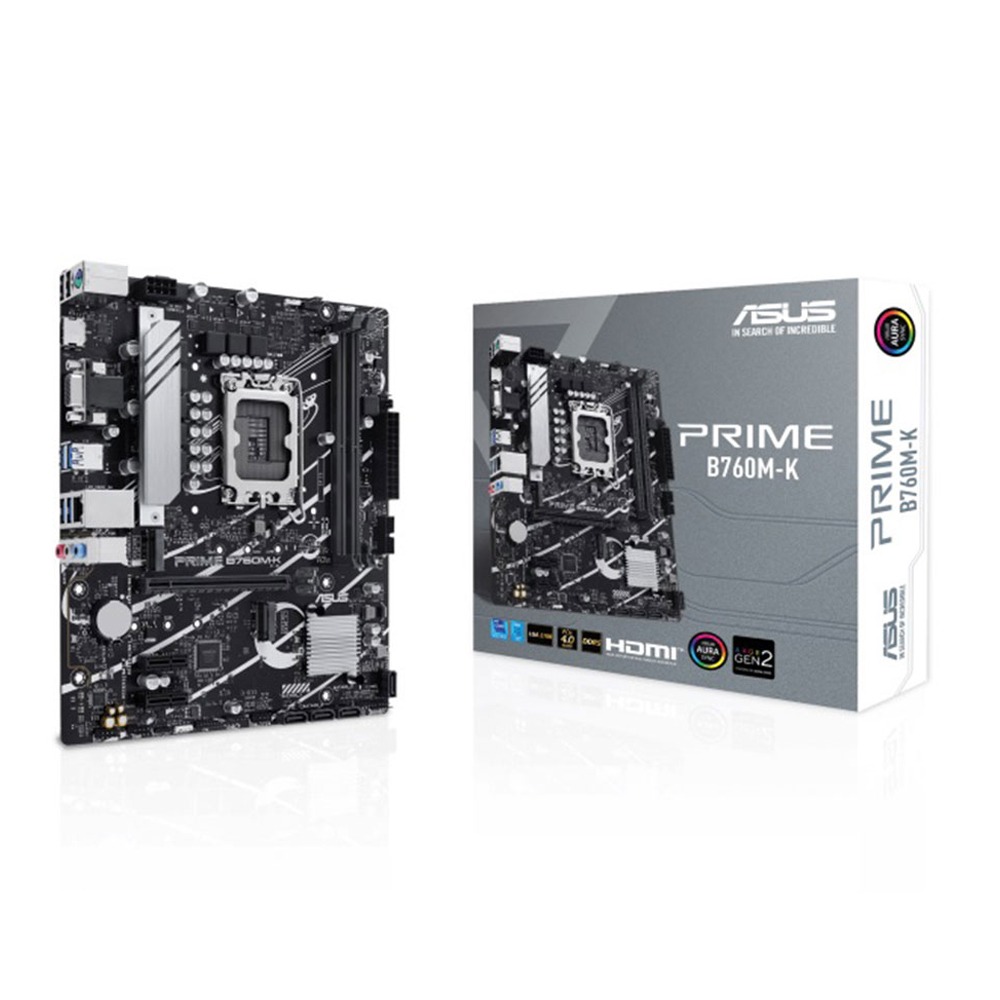 [NS014868] Asus Intel Prime B760M-K DDR5, LGA1700, mATX Motherboard