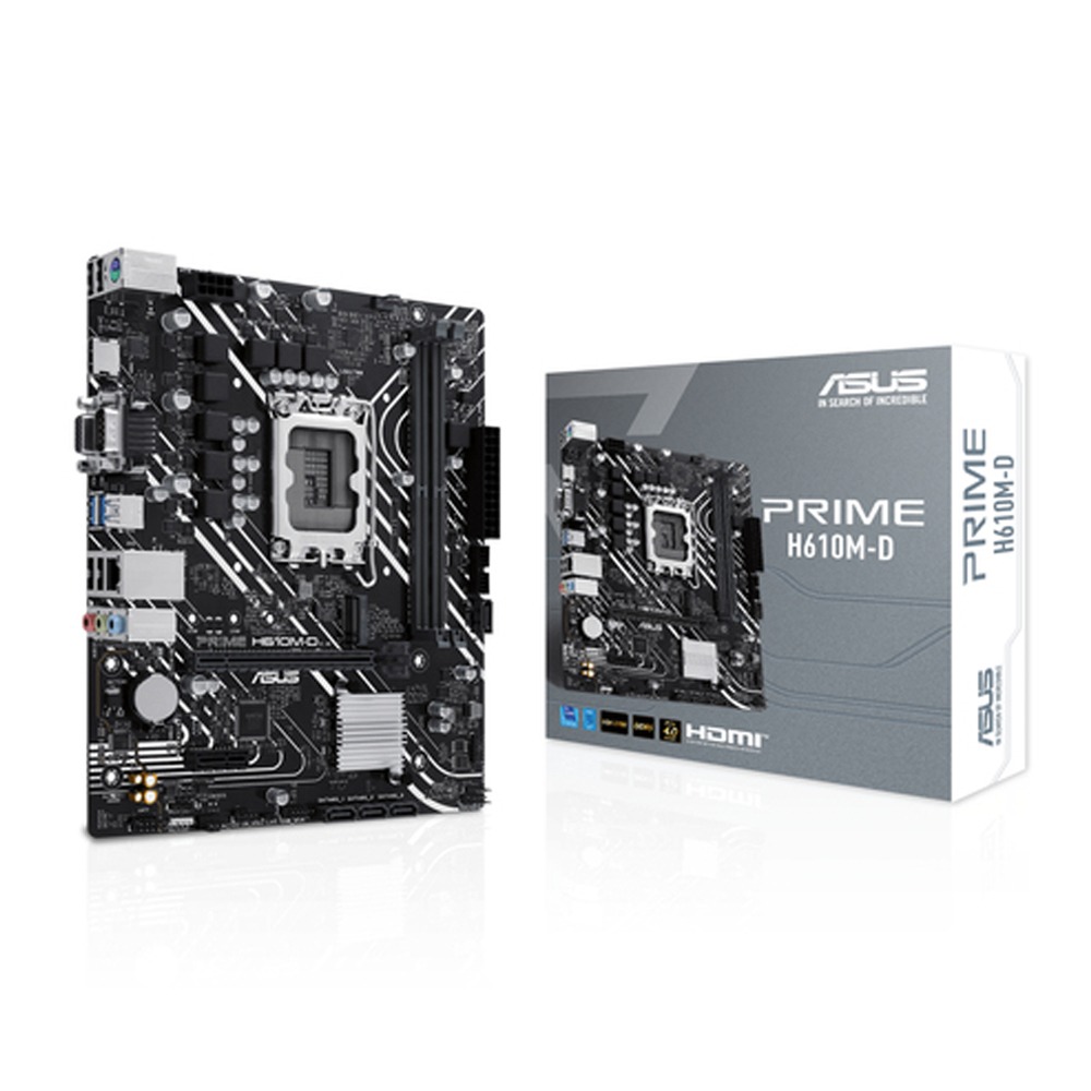 [NS026489] Asus Intel Prime H610M-D D5 Next-Gen CPU Ready MotherBoard