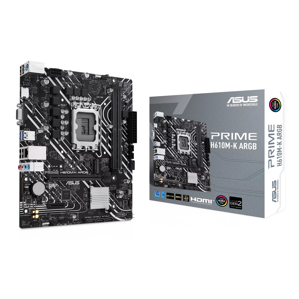 [NS027684] Asus Intel Prime H610M-K ARGB DDR5 MotherBoard
