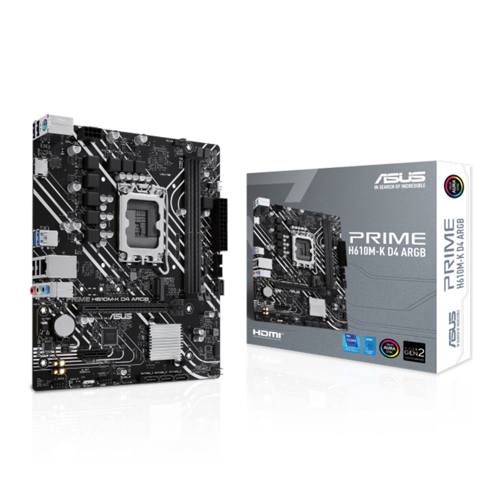 [NS028077] Asus Intel Prime H610M-K D4 DDR4 ARGB MotherBoard