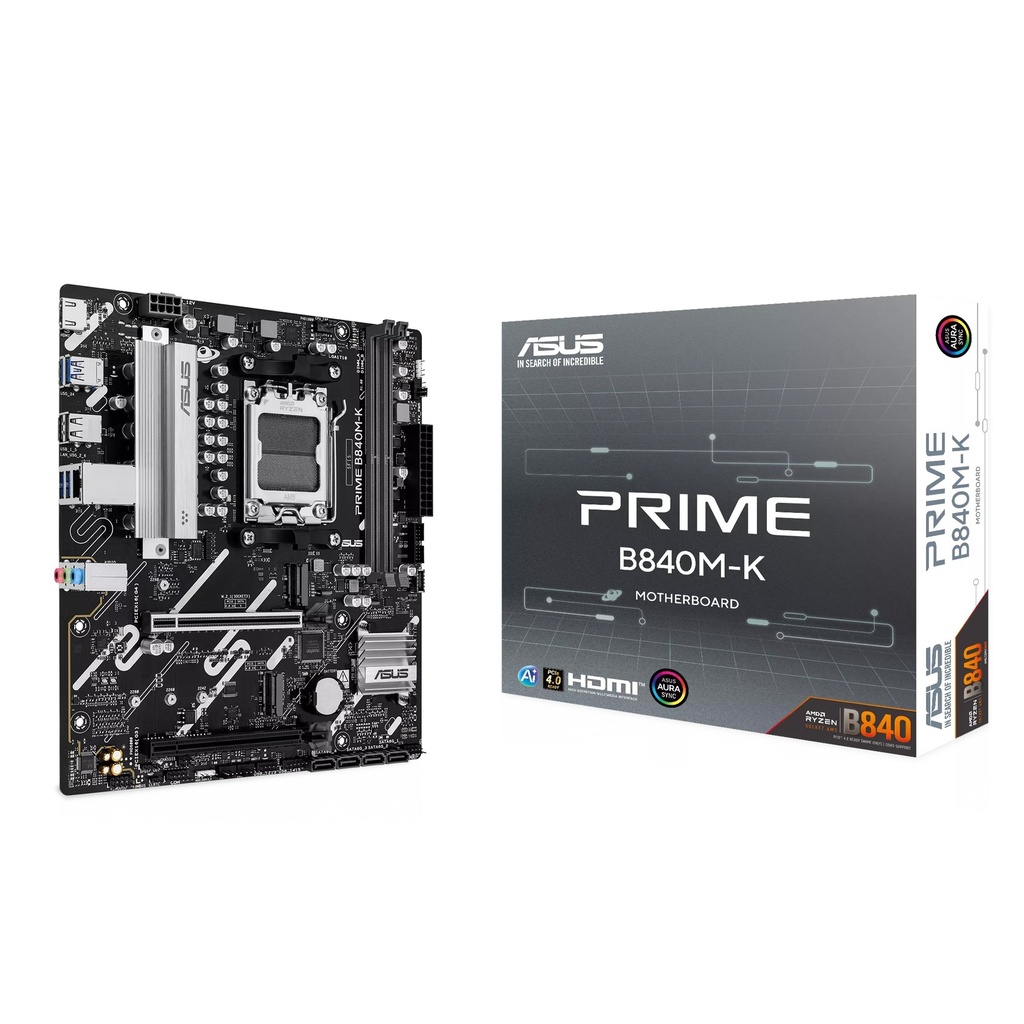 Asus Prime B840M-K AMD B840 Socket AM5 micro ATX - Black