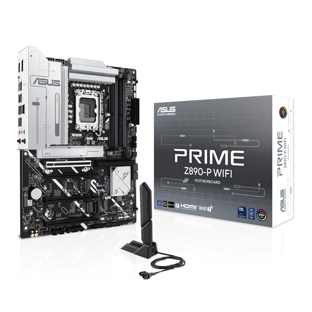[NS027636] Asus Prime Intel Core Ultra Z890-P Wifi 7 DDR5 Gaming Motherboard