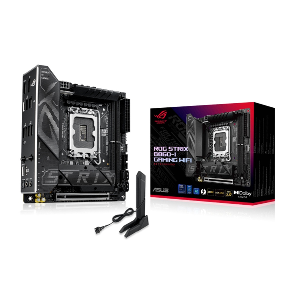 [NS028254] ASUS ROG STRIX B860-I Gaming WIFI DDR5 Mini-ITX Motherboard - Black