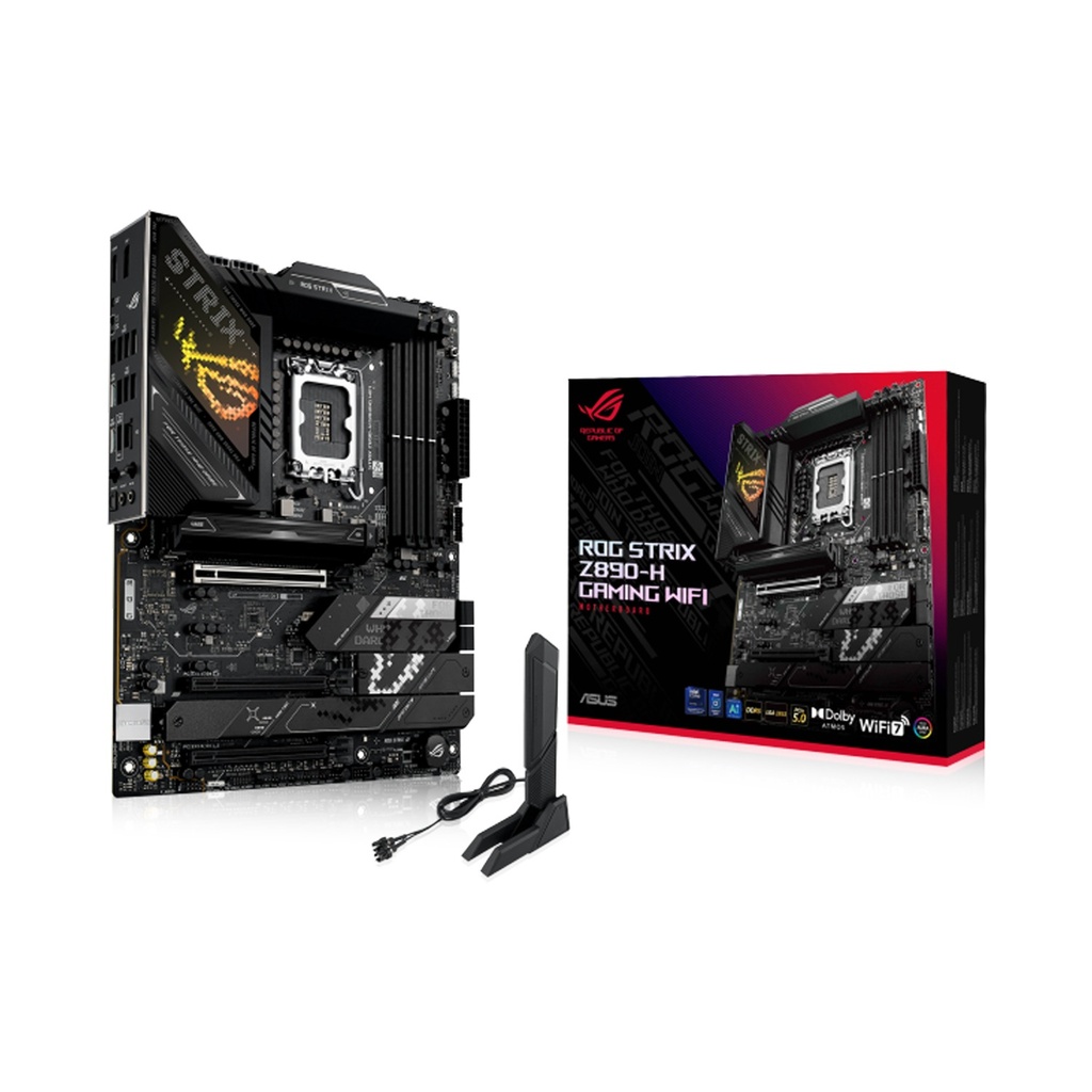 [NS030239] Asus Rog Strix Intel Core Ultra Z890-H Wifi 7, Ai Ready, PCIe 5.0 DDR5 Gaming MotherBoard