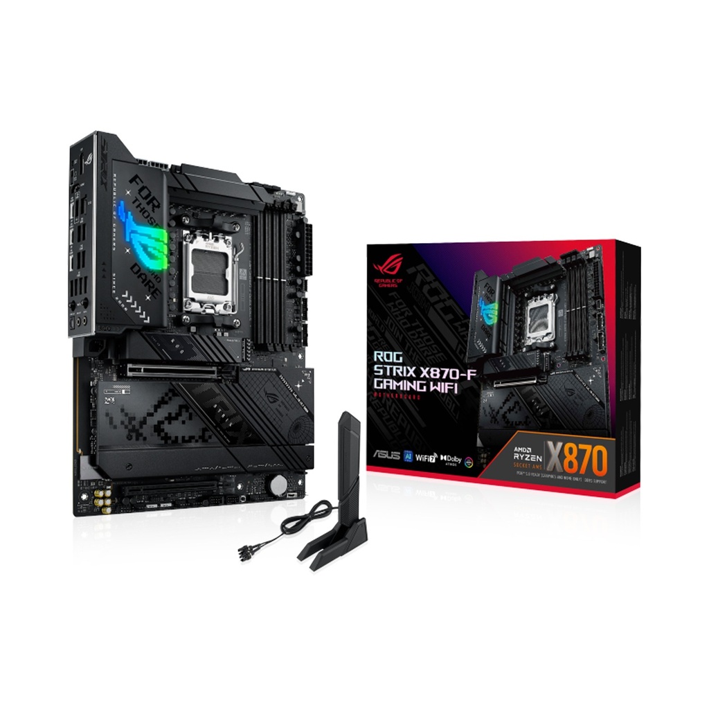 [NS026368] Asus Rog Strix X870-F AM5 AMD Ryzen Wi-Fi 7 Gaming Motherboard