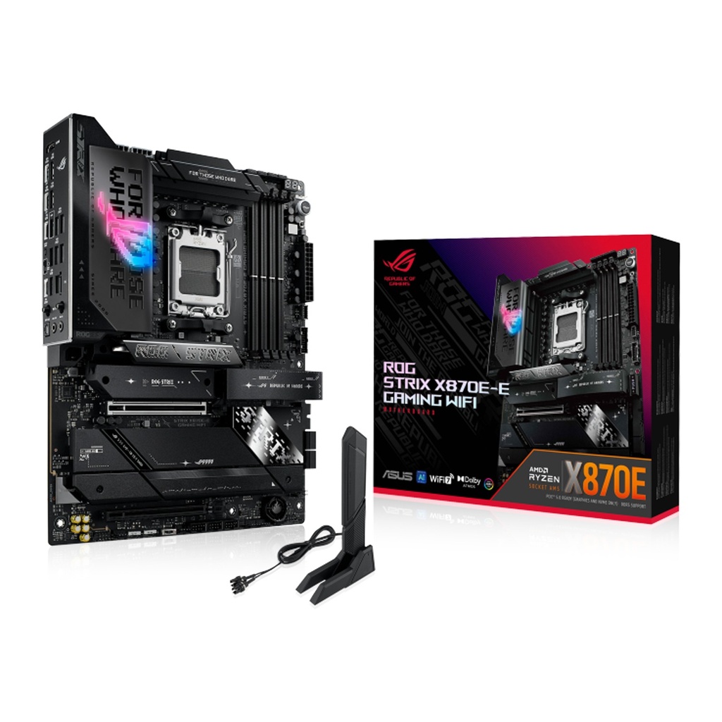 [NS026359] Asus Rog Strix X870E-E AMD Ryzen Wi-Fi 7 AM5 for AMD Ryzen, DDR5 ATX Gaming Motherboard