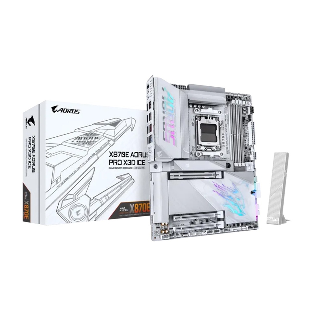[NS032549] Gigabyte AMD X870E AORUS PRO X3D ICE Gaming Motherboard
