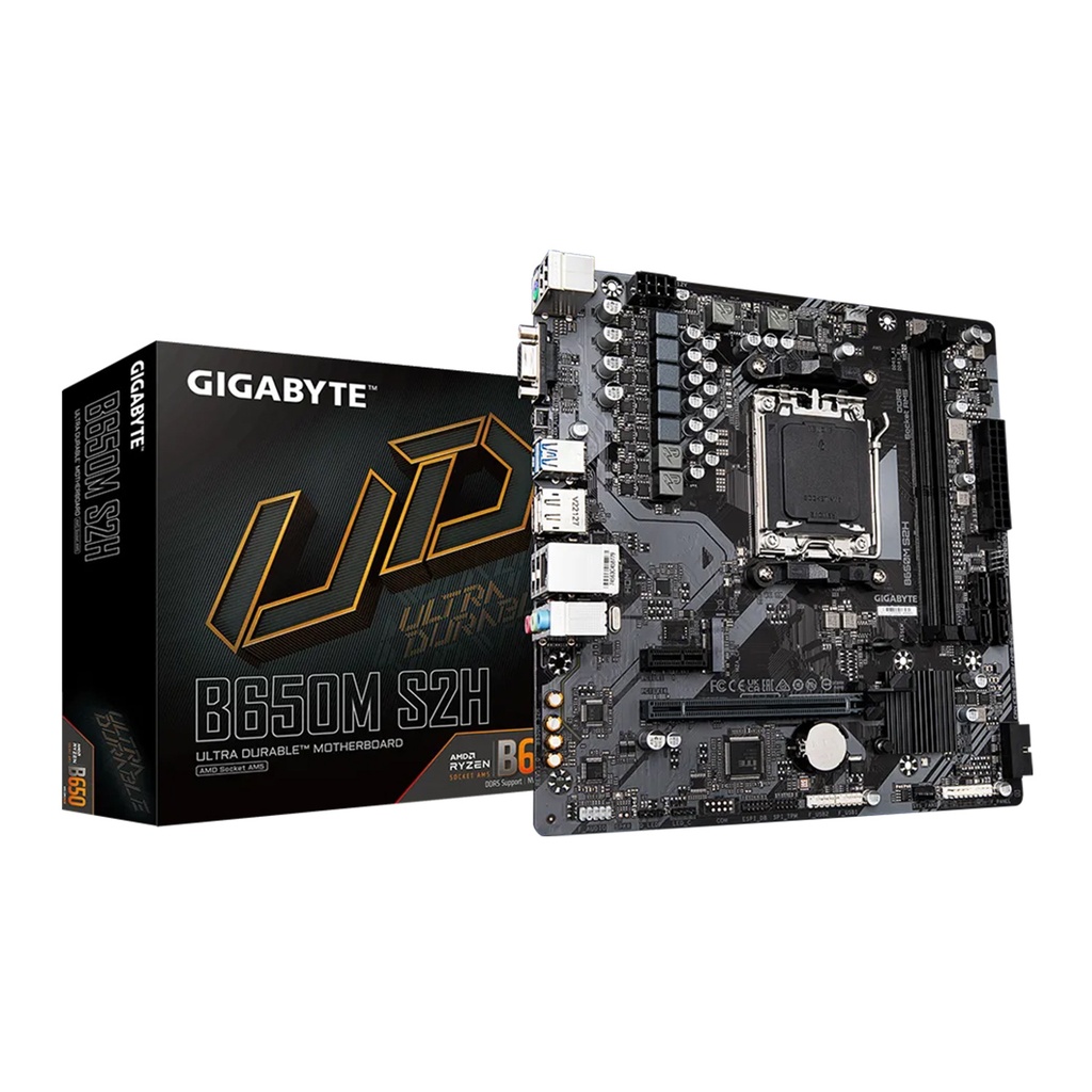 [NS028100] Gigabyte B650M S2H Micro ATX AMD Motherboard