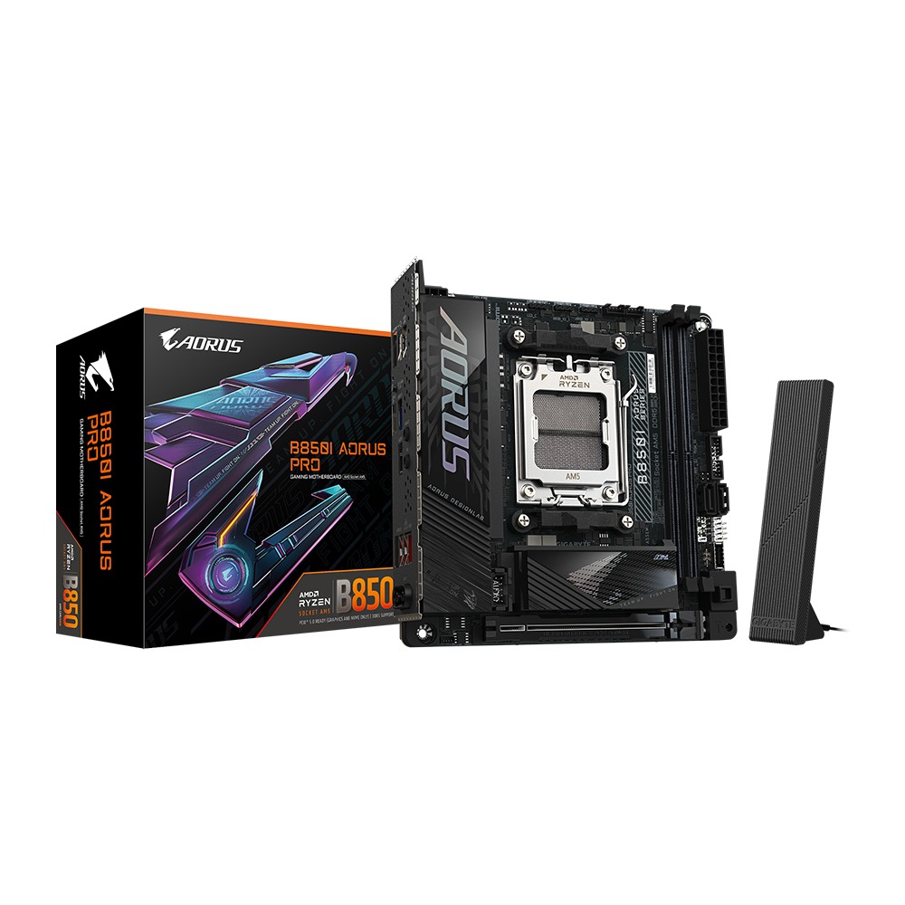 [NS028170] GigaByte B850I Aorus Pro Wifi7 AMD Ryzen PCIe 5.0 DDR5 Gaming Motherboard