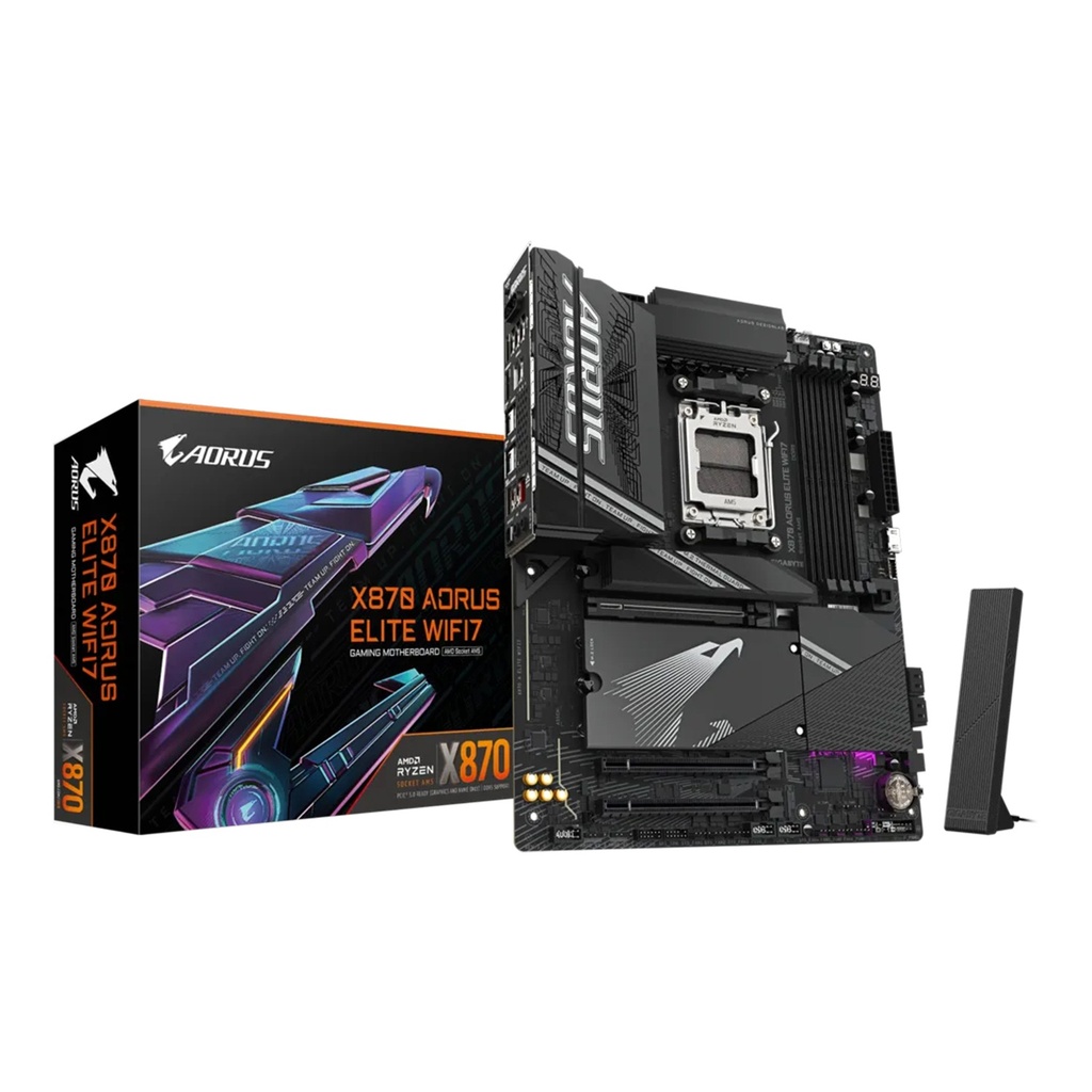 [NS026587] GigaByte X870 Aorus Elite Wifi7 AMD Ryzen DDR5 Gaming Motherboard