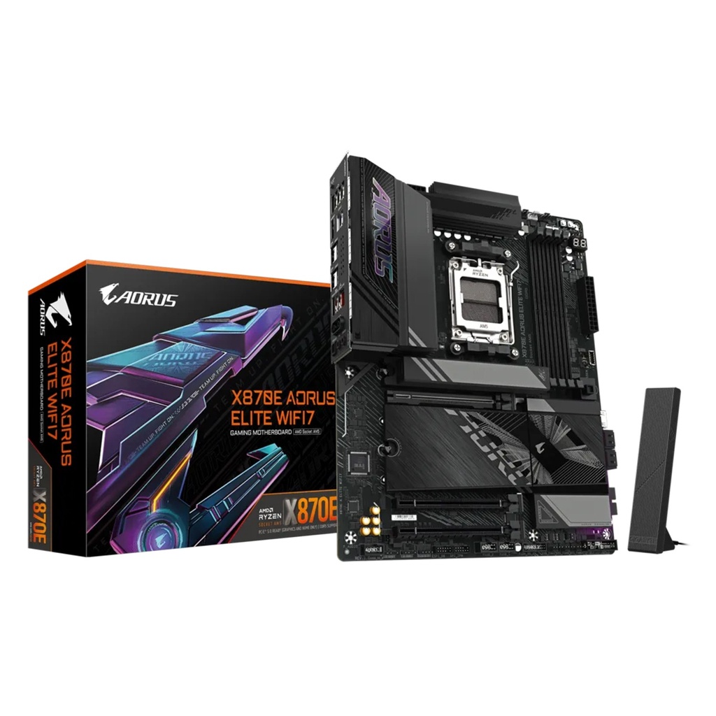 [NS026588] GigaByte X870E Aorus Elite Wifi7 AMD Ryzen DDR5 Gaming Motherboard