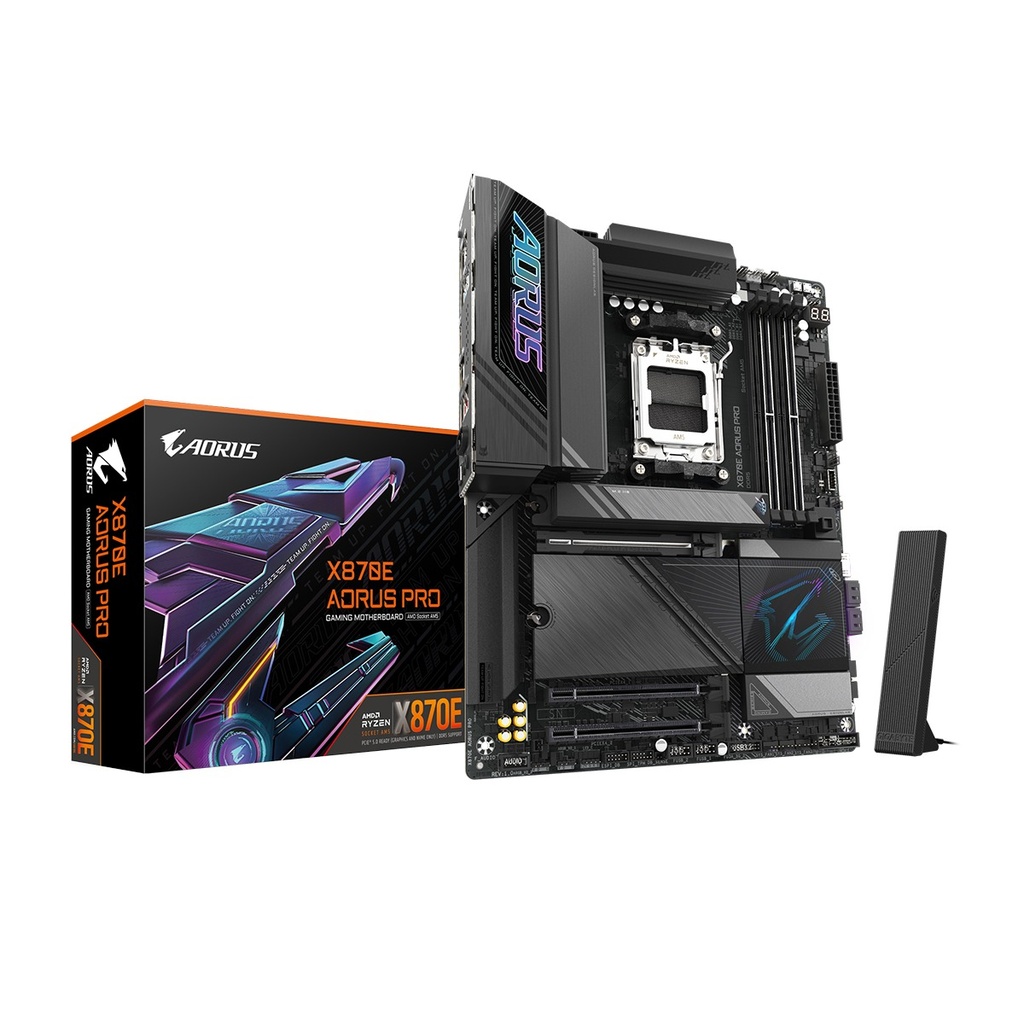 [NS029524] GigaByte X870E Aorus Pro Wifi7 AMD PCIe 5.0 Gaming MotherBoard