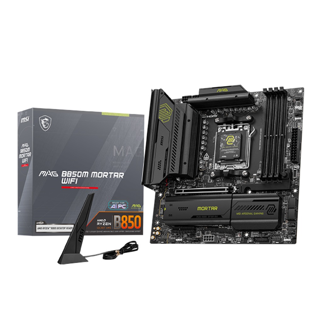 [NS031897] MSI AMD MAG B850M Mortar WIFI DDR5 Gaming MotherBoard