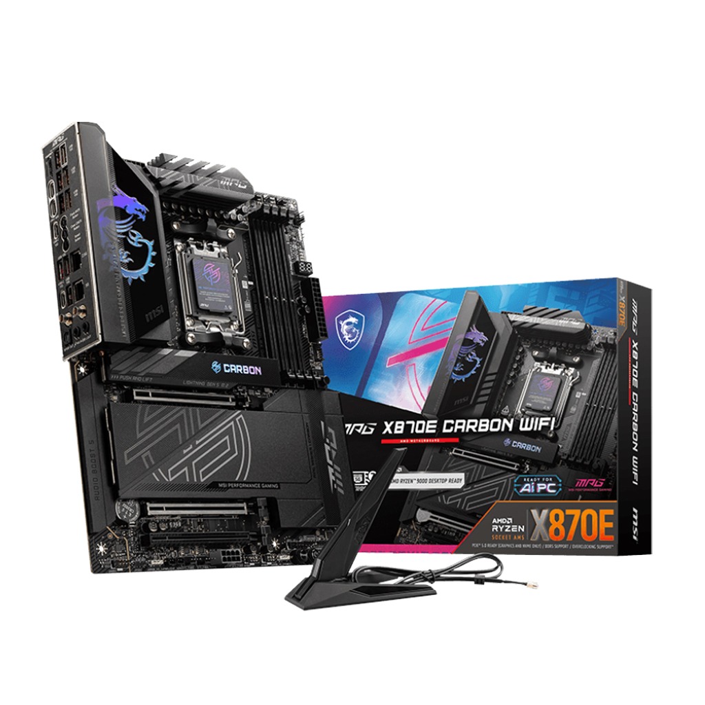 [NS031885] MSI AMD MPG X870E Carbon WIFI DDR5 Gaming MotherBoard
