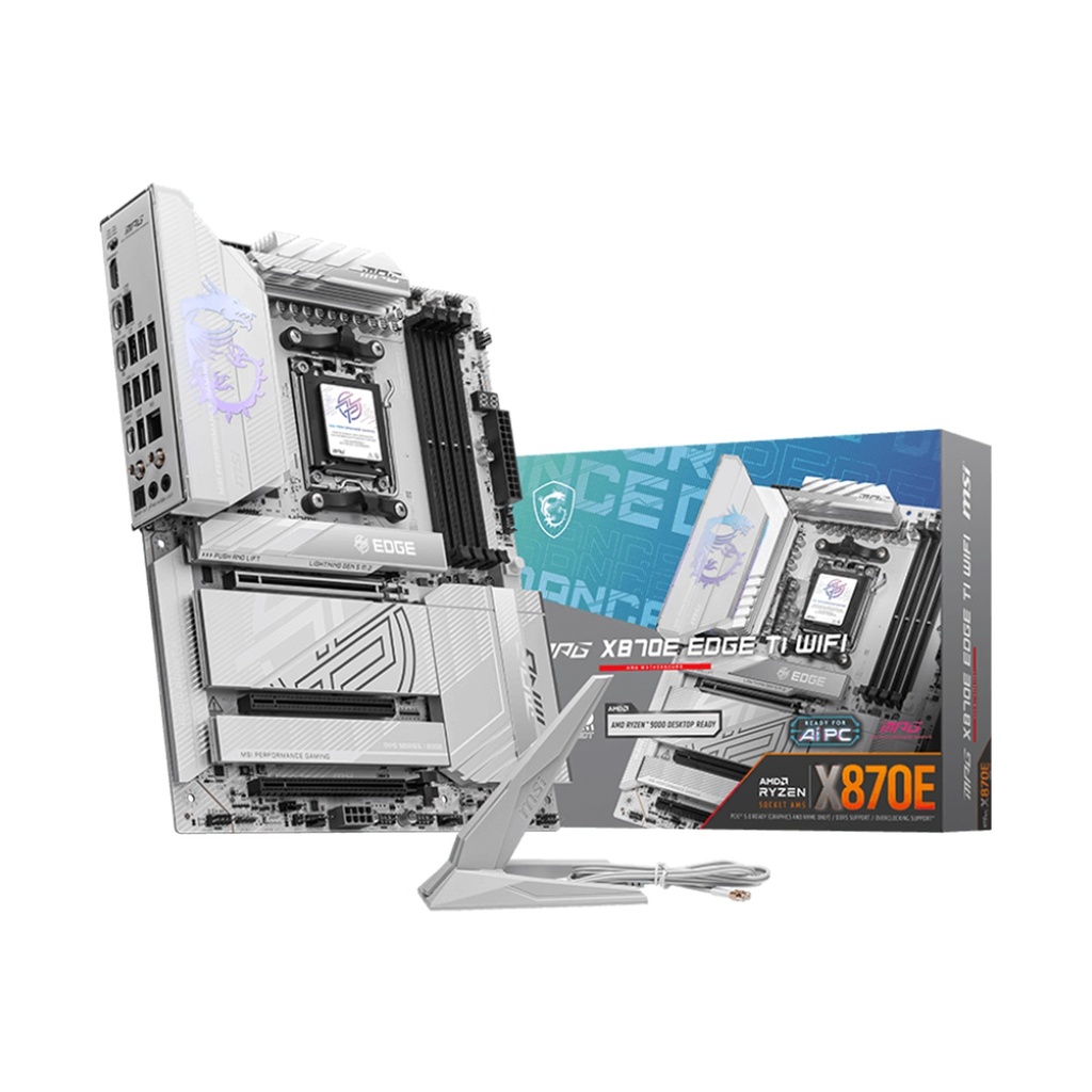 [NS028796] MSI MPG X870E Edge Ti Wifi PCIe 5.0 DDR5 AM5 for AMD Ryzen Gaming MotherBoard