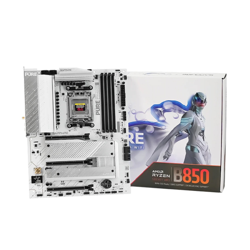 [NS032976] Sapphire Pure AMD B850A WIFI7 DDR5 Motherboard