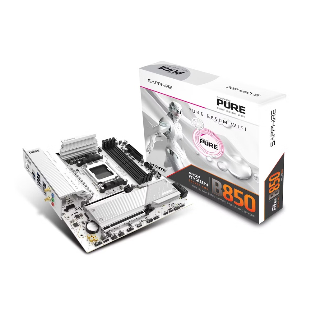[NS032978] Sapphire Pure AMD B850M WIFI DDR5 Motherboard