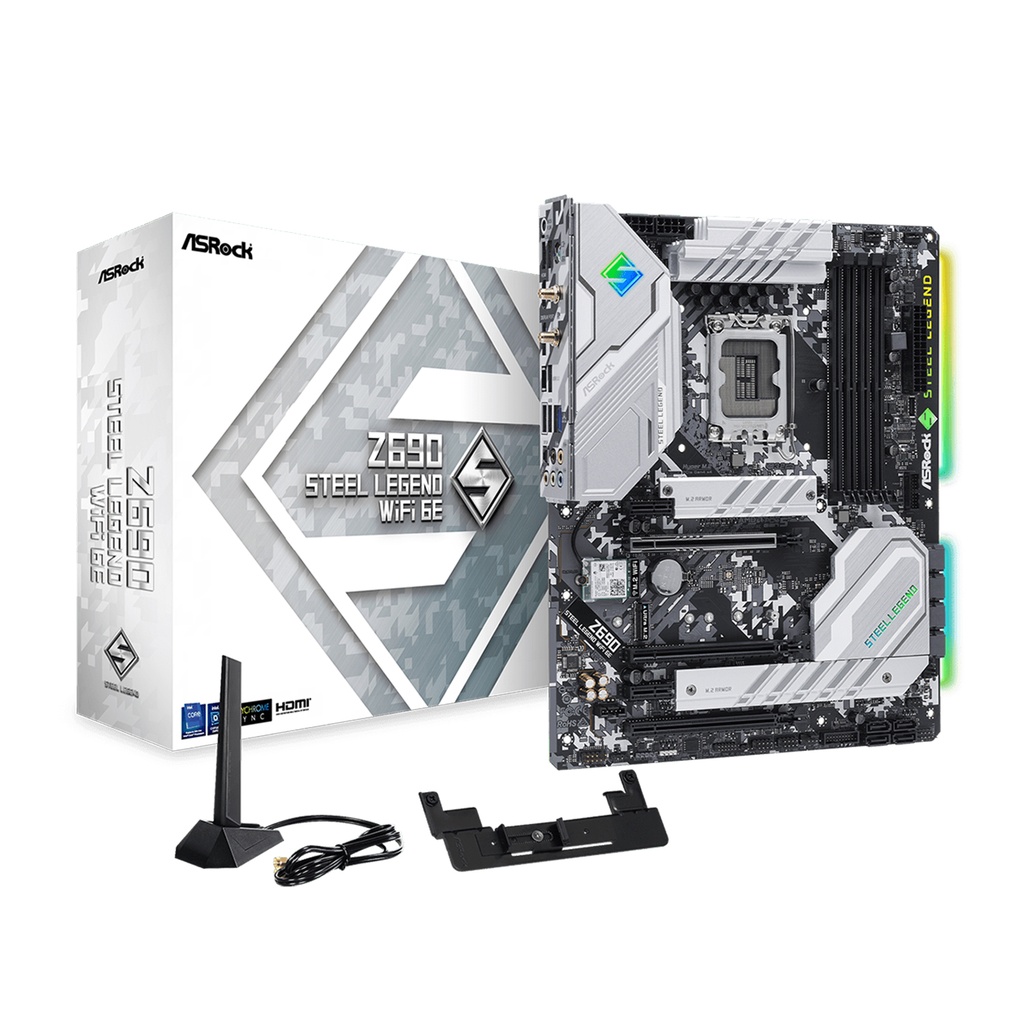 [NS004504] ASRock Intel Z690 Steel Legend WIFI-6E DDR4 ATX Motherboard