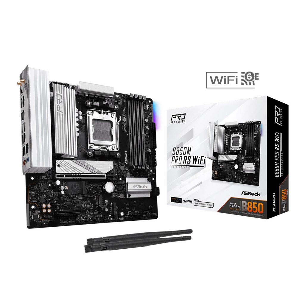 [NS028992] Asrock Pro Series B850M Pro RS Wifi PCIe 5.0 Gaming MotherBoard