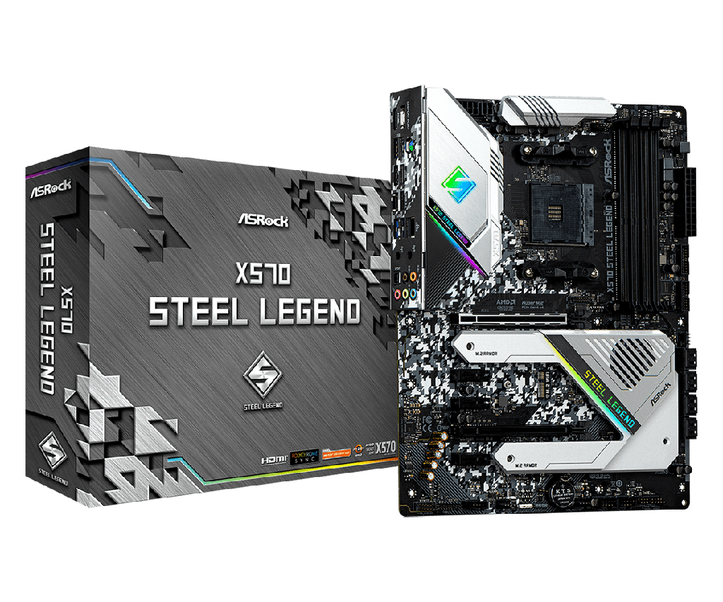 [NS027391] ASRock X570 Steel Legend DDR4 Motherboard