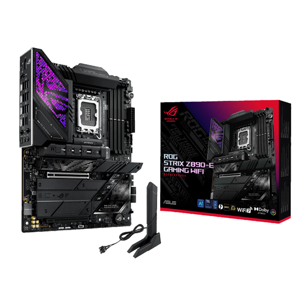 [NS027643] Asus Rog Strix Intel Core Ultra Z890-E WIFI DDR5 Gaming MotherBoard