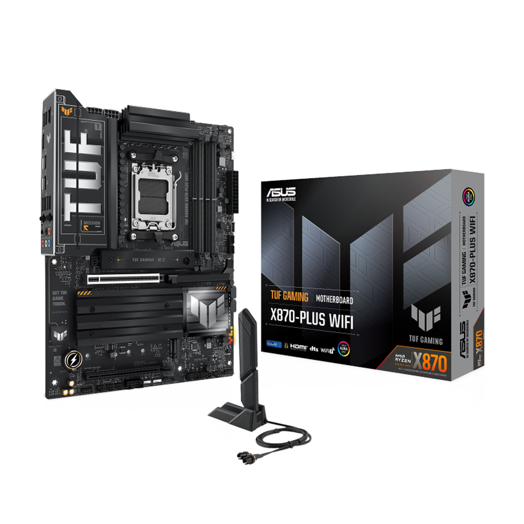 [NS027644] ASUS TUF GAMING X870-PLUS WIFI AM5 DDR5 ATX Motherboard - Black
