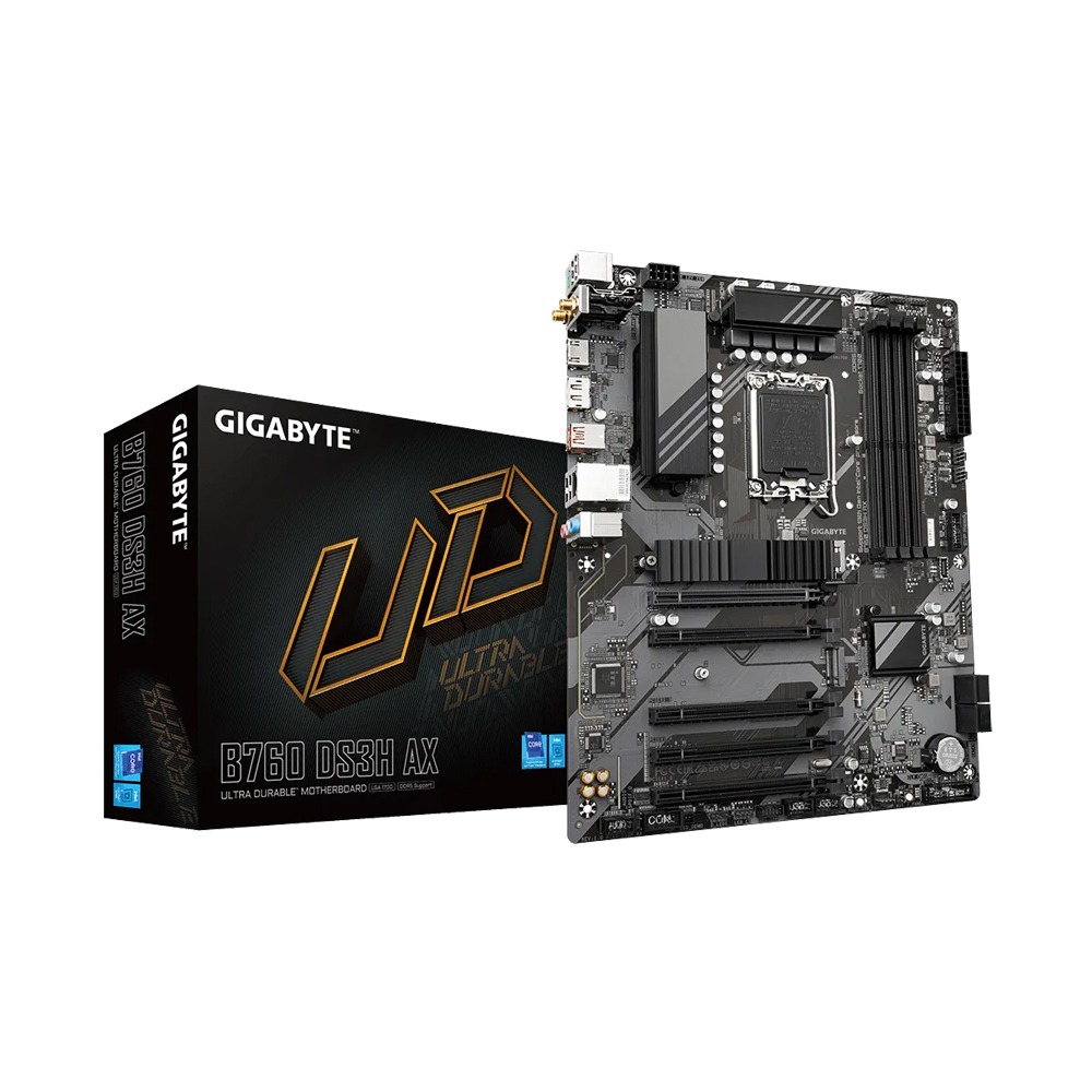 [NS013851] GigaByte Intel B760 DS3H AX DDR5, LGA1700, Intel Wi-Fi 6E Motherboard