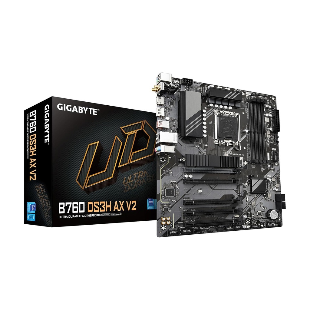 [NS028669] GigaByte Intel B760 DS3H AX V2 WIFI DDR5 MotherBoard