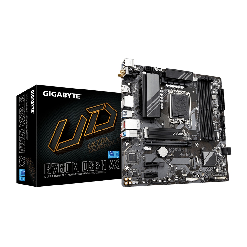 GigaByte Intel B760M DS3H 1.2 AX WIFI DDR5 MotherBoard