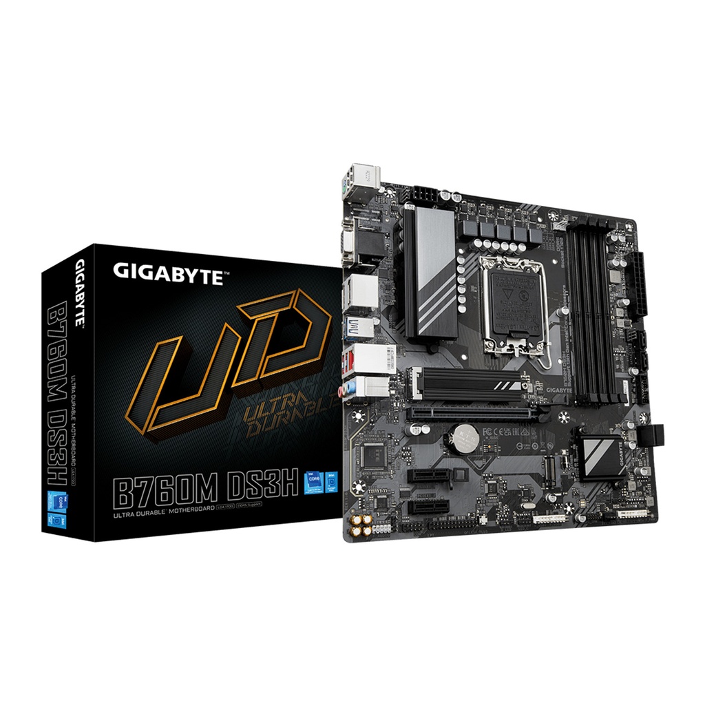 [NS014228] GigaByte Intel B760M DS3H DDR5 Ultra Durable MotherBoard