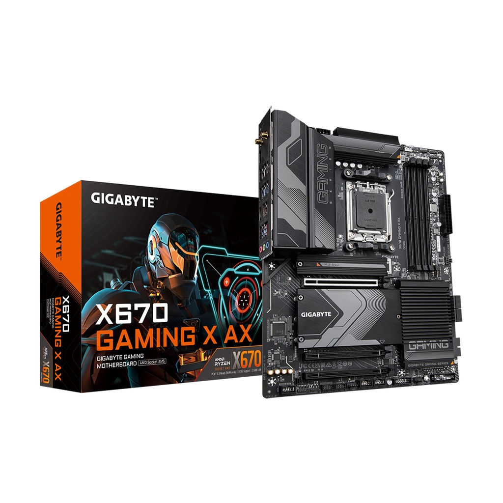 [NS006509] GIGABYTE X670 GAMING X AX DDR5 AMD Ryzen Socket AM5 PCle 5.0 Gaming MotherBoard