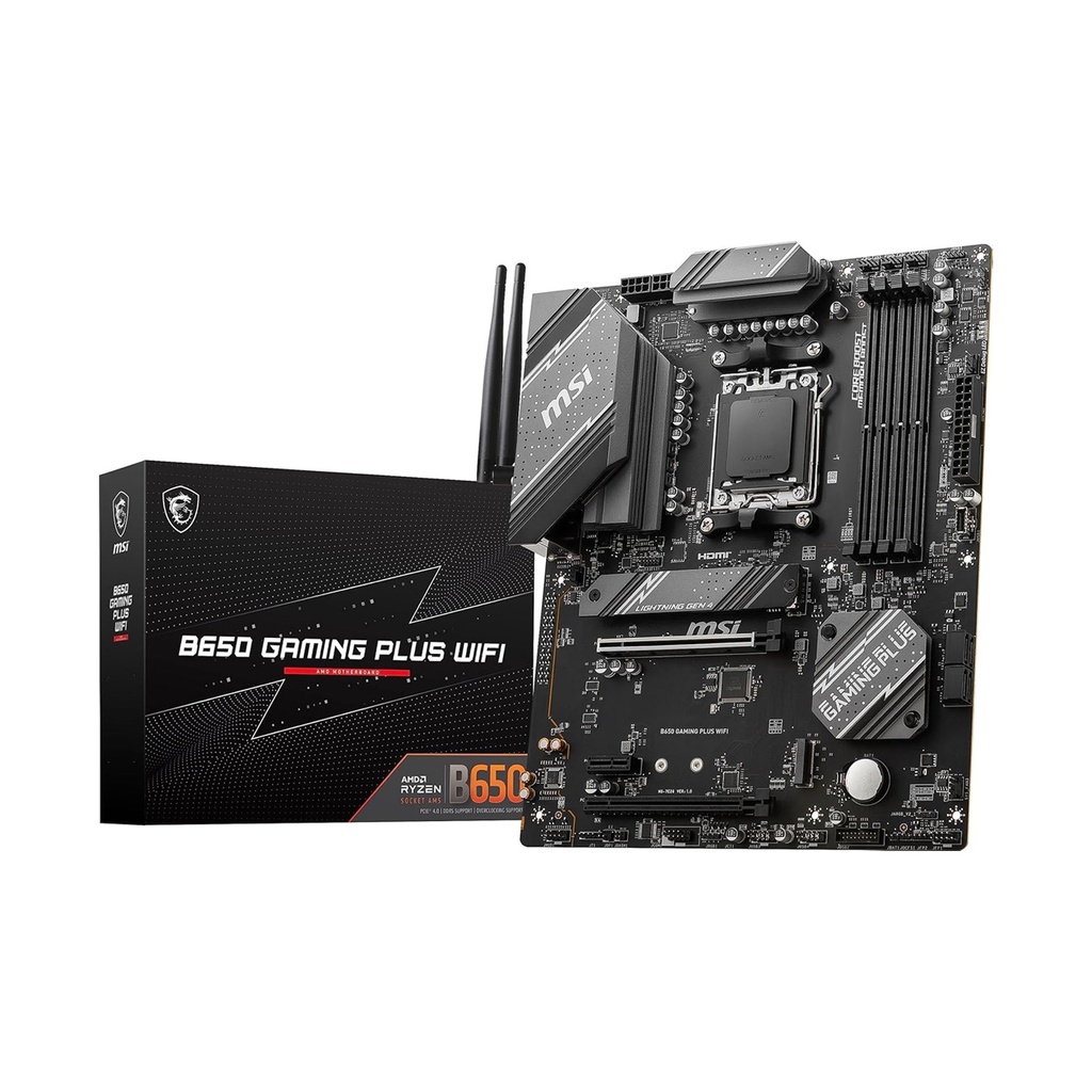 MSI B650 GAMING PLUS WIFI – ATX AM5 DDR5 Gaming Motherboard with WiFi 6E & PCIe 5.0 | 911-7E26-024