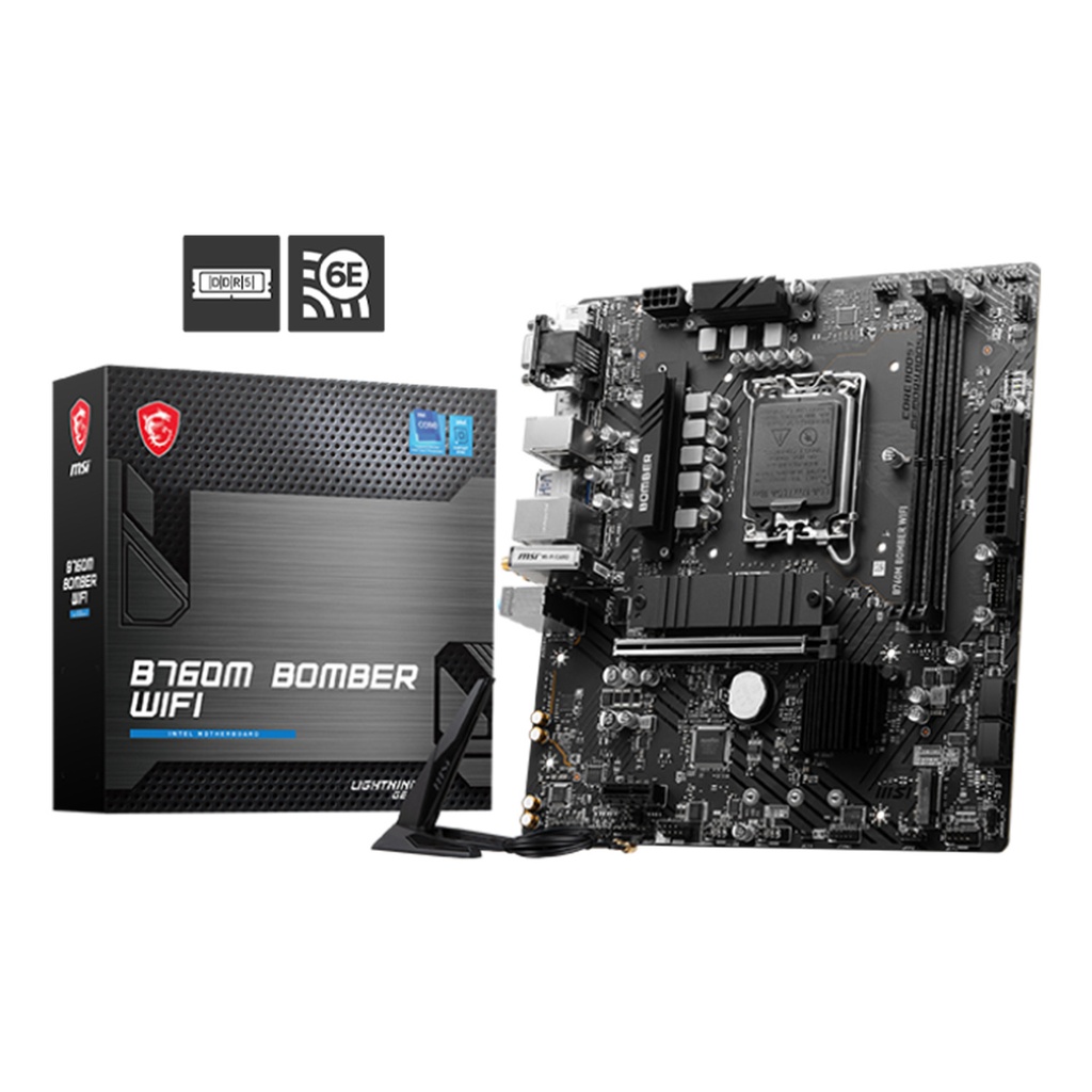 [NS014686] MSI B760M Bomber WIFI DDR5 Motherboard