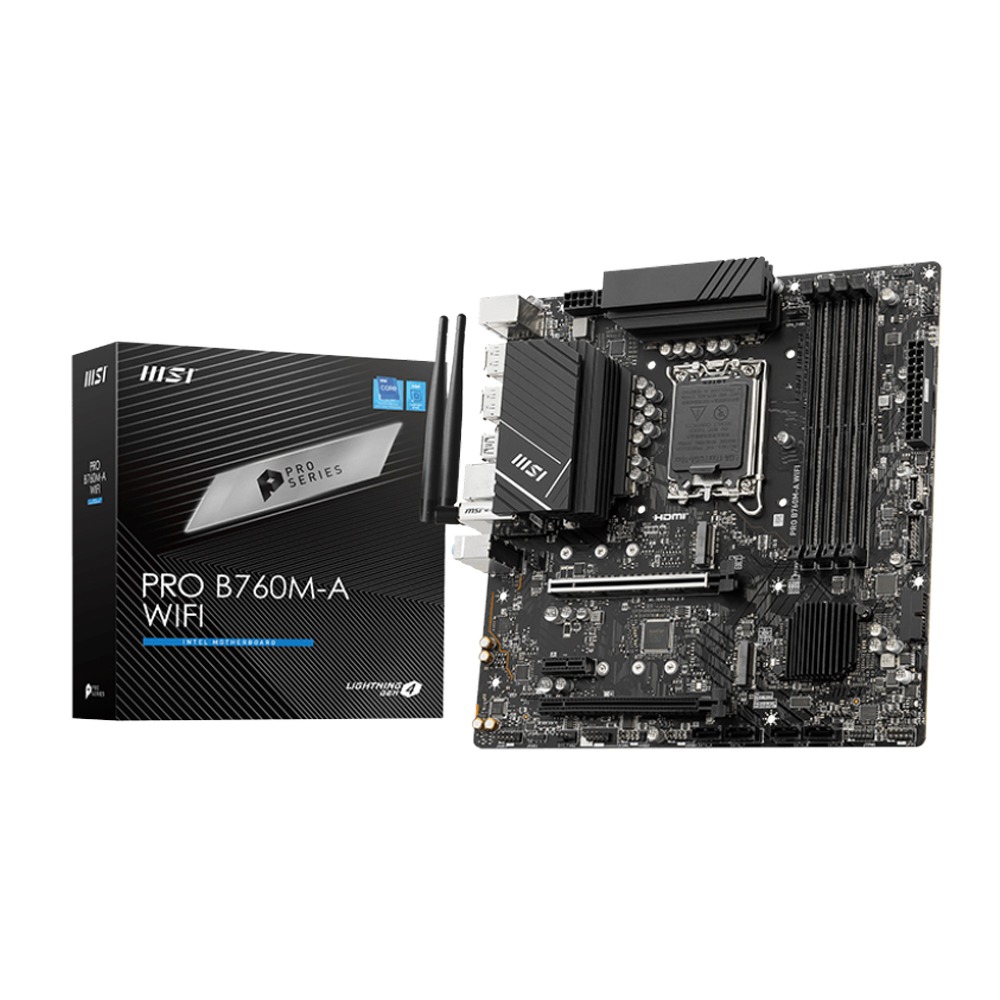 [NS010444] MSI Intel PRO B760M-A WIFI DDR5 Motherboard