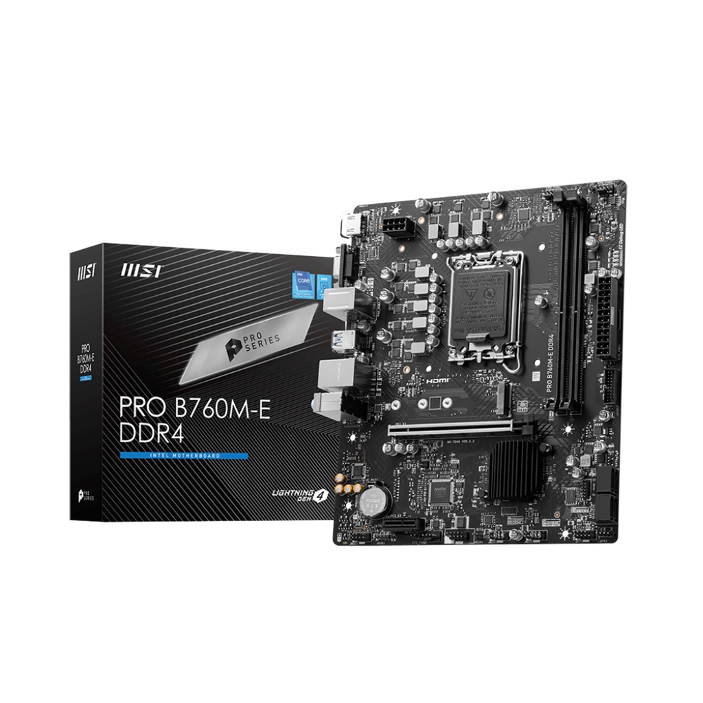[NS009068] MSI Intel Pro B760M-E DDR4 Motherboard