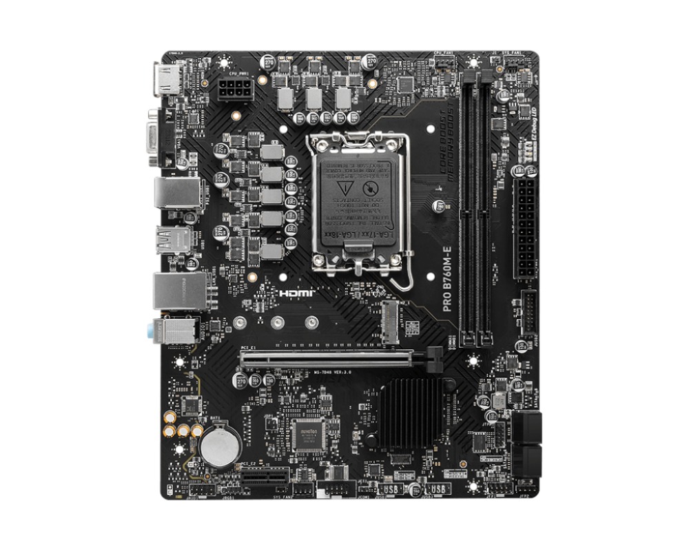 MSI Intel PRO B760M-E DDR5 MotherBoard