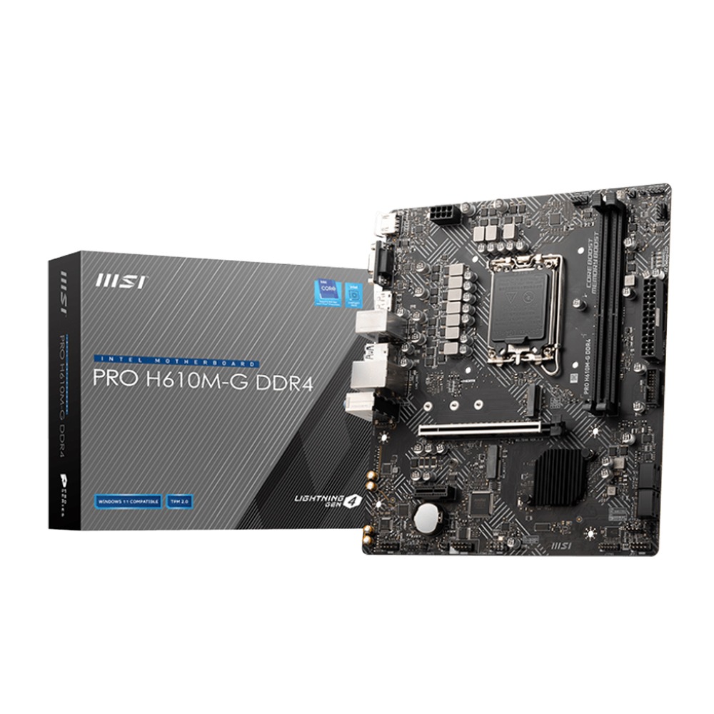 MSI Intel PRO H610M-G Wifi DDR4 Motherboard