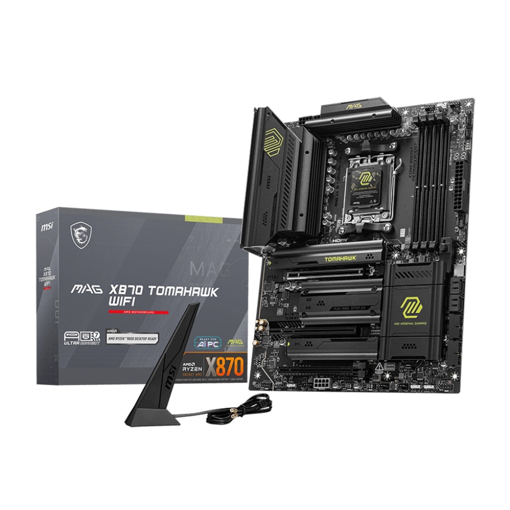 [NS028795] MSI MAG X870 Tomahawk Wifi PCIe 5.0 DDR5 AM5 for AMD Ryzen Gaming MotherBoard