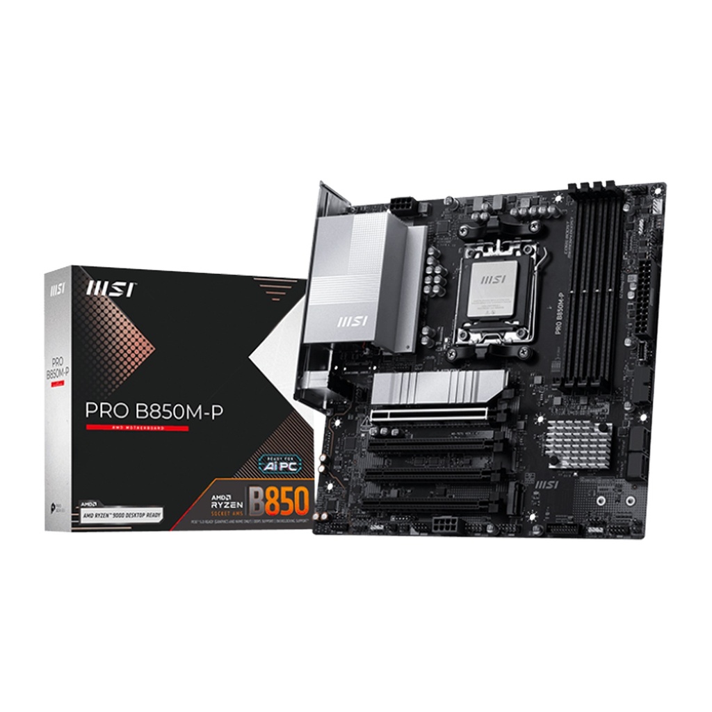 [NS031013] MSI PRO B850M-P – mATX AM5 DDR5 Motherboard| 911-7E71-005