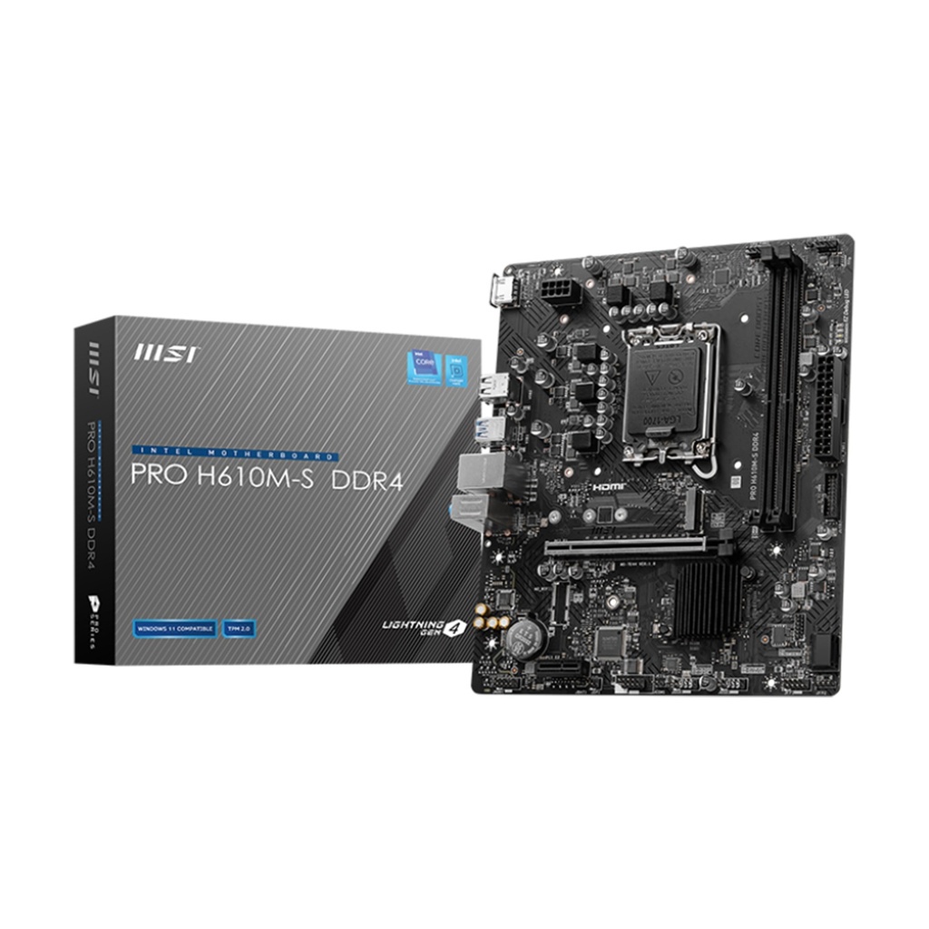 MSI PRO H610M-S DDR4 mATX Motherboard
