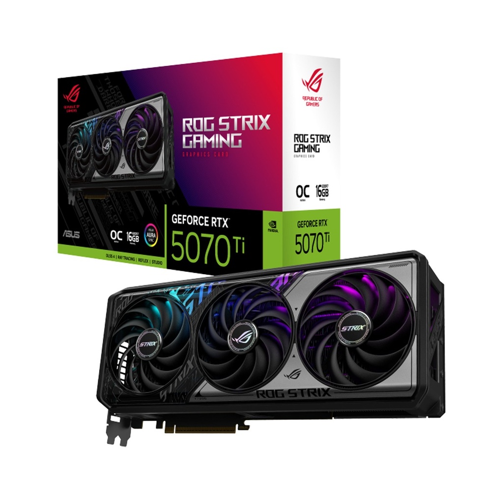 [NS033375] Asus Rog Strix GeForce RTX™ 5070Ti OC Edition 16GB GDDR7 Graphic Card